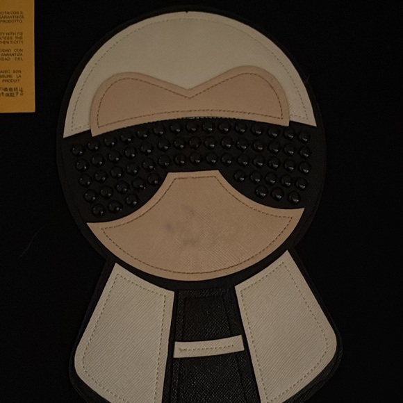 Fendi Black Fendi Black Cotton Karl Loves Fendi Crew Neck T-Shirt - Picture 6 of 7